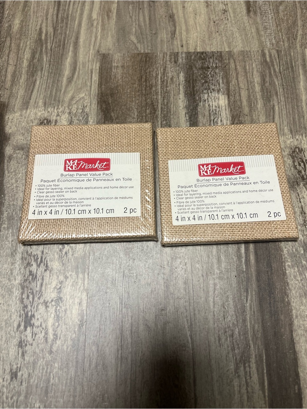 Make Market Burlap Panels - Natural Tan (2 Pack)